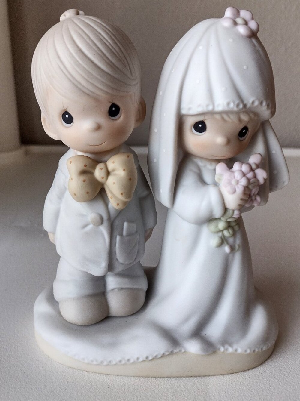 Precious Moments The Lord Bless You and Keep You Wedding Cake Topper Figurine
